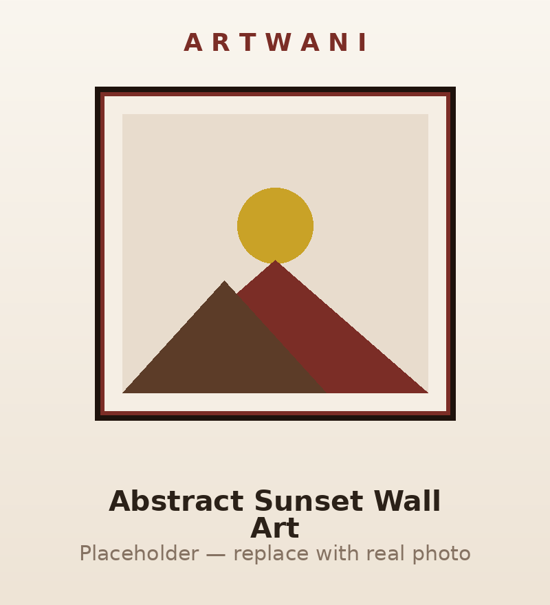 Abstract Sunset Wall Art
